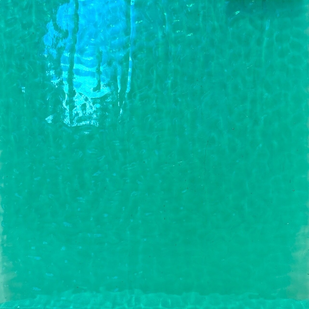 Wissmach BERMUDA (Turquoise) English Muffle Stained Glass Sheet – Vintage Ripple Textured Art Glass for Mosaics, Panels, Lamps & DIY Crafts | Hand-selected by The Little Flowers